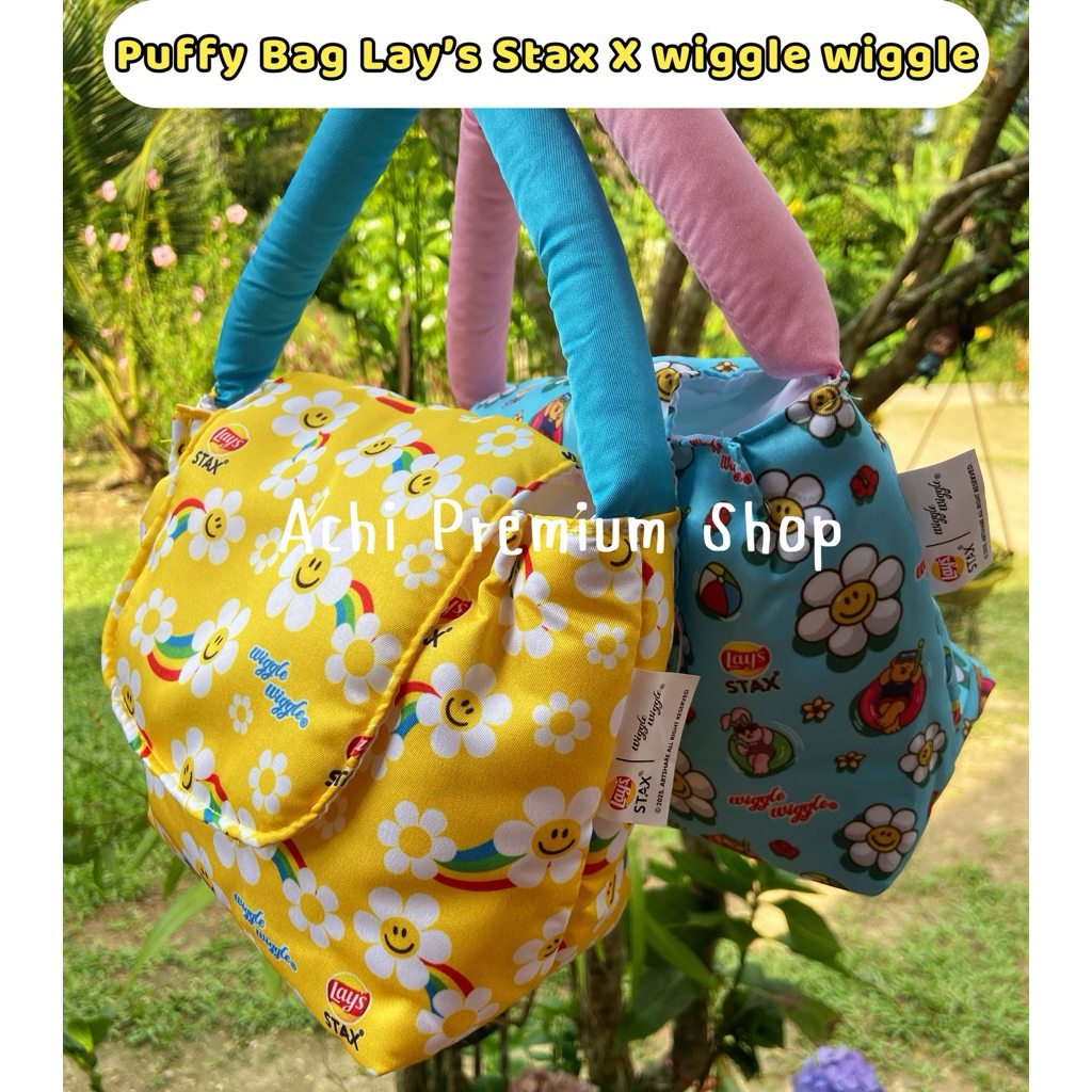Puffy Bag Lay’s Stax กระเป๋านุ่มนิ่มเลย์ X WG ลิขสิทธิ์แท้ น่ารักมาก ขนาด 17x16x10 cm. ราคา ถูกที่สุด ดีลบีเคเค แกลเลอรีภาพที่ 5