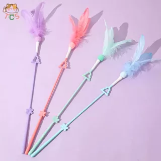 TCS ไม้นางฟ้าตกแมว ไม้ตกแมว ของเล่นแมว หลากสไตล์สีสันสดใส