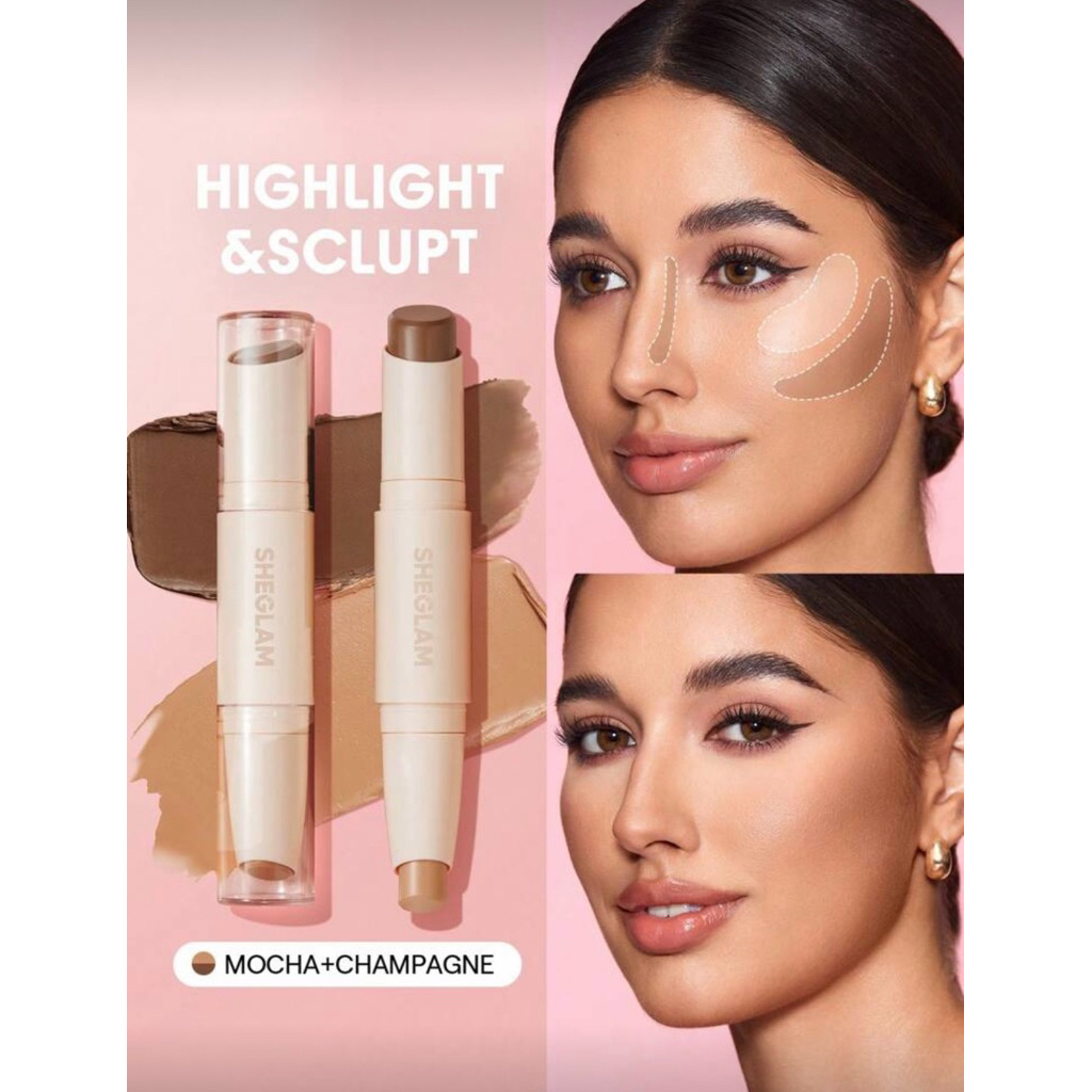 ใหม่!! Contour&Hilight Sheglam🌟😇 Sculpt Stick คอนทัวร์ ไฮไลท์ ครบจบในแท่งเดียว โทนแมท และ ชิมเมอร์