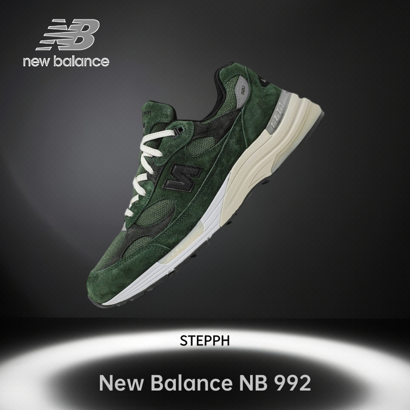 ของแท้ 100%-JJJJound x  New Balance NB 992  green  M992JJ Low Sneakers