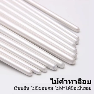 แปรงไนลอน 12 หัว แปรงหัวแบนและหัวกลม เหมาะสำหรับสีน้ำ สีน้ำมัน และสีอะคริลิก