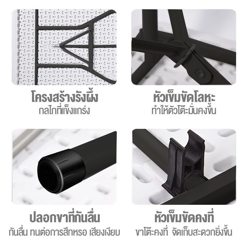 โต๊ะพับได้ โต๊ะแคมป์ปิ้ง โต๊ะอเนกประสงค์ โต๊ะพับสนาม พกพา ใช้ในบ้าน ใช้มาขายของตลาดนัดและปิกนิค thumbnail 6