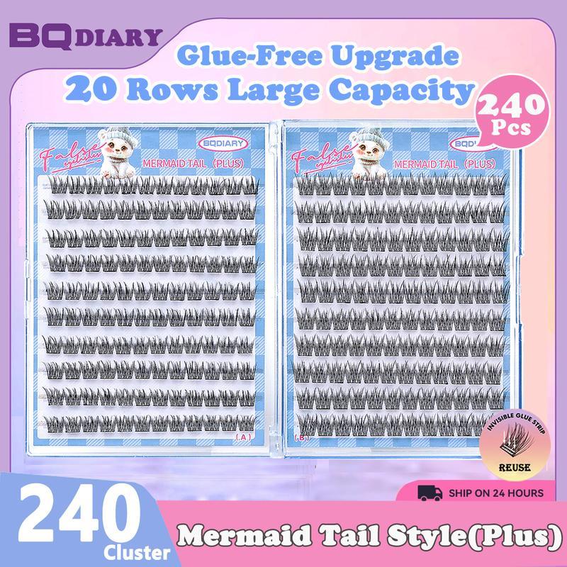 200/240 กระจุกต่อกล่อง ขนตาปลอม 3d 20 แถว เหมาะ ผู้หญิง แต่งหน้า ขนตา ไม่ต้อง กาวติดขนตา ขนตาจับช่อ จัดส่งในวันเดียวกัน