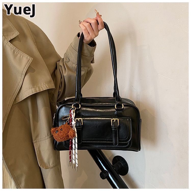 YueJ ของผู้หญิง กระเป๋าถือ ทันสมัยและอเนกประสงค์ ดีไซน์หรู หนังอย่างดี Fashion bags Size:28.5x8x16 cm - รูปที่ 4