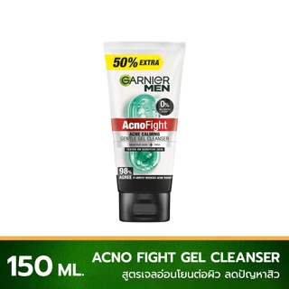 Garnier Men Acnofight Acne Calming Gentle Gel Cleanser เจลล้างหน้าสำหรับผู้ชาย สูตรอ่อนโยน 150 ML.