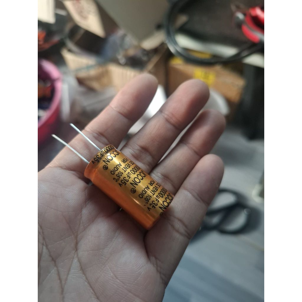 ตัวเก็บประจุ JCCON 10000uF 35V สำหรับงานออดิโอ