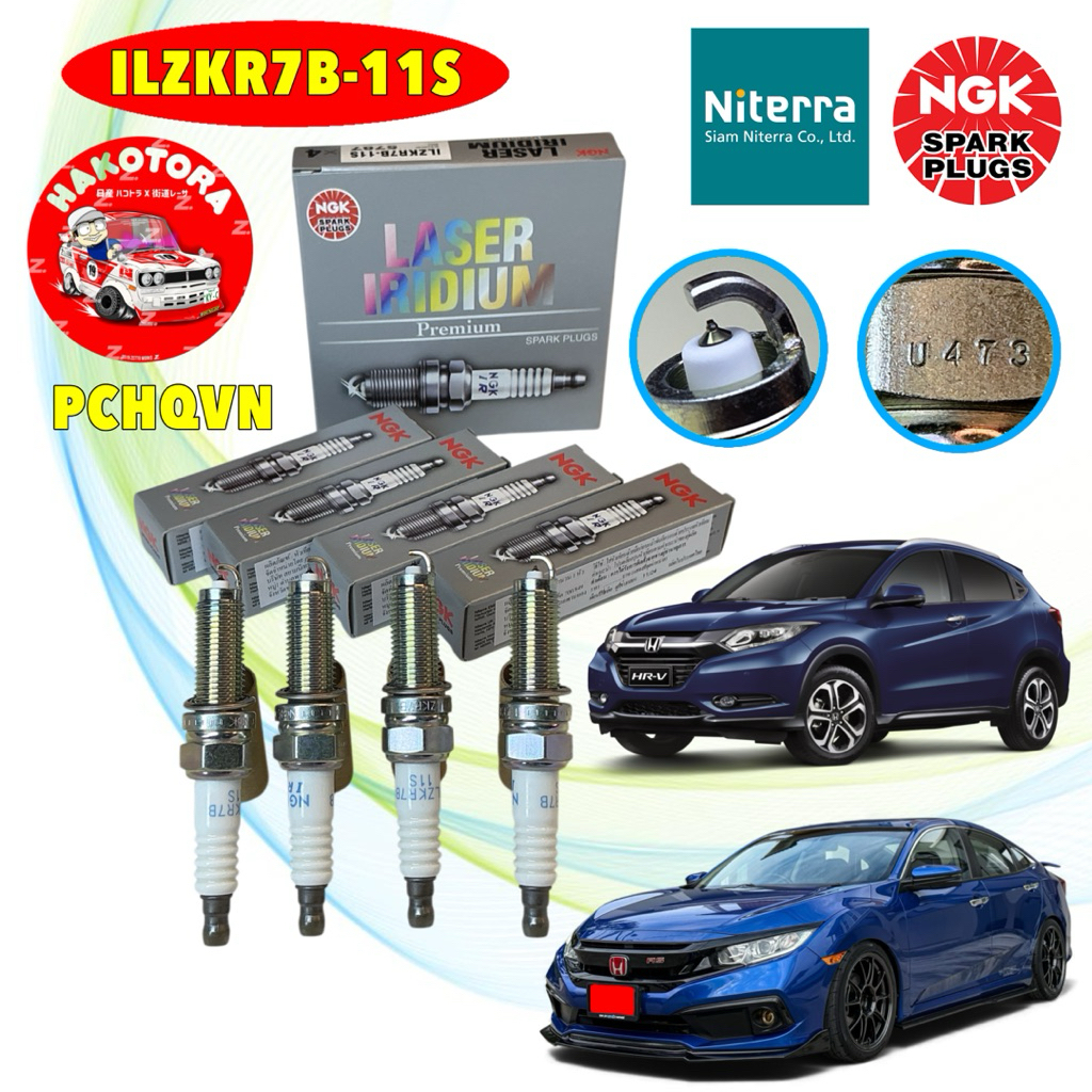 หัวเทียนเข็ม แท้ NGK irridium HONDA CIVIC FB FC 1.8 HRV ACCORD G9 2.0 รหัส ILZKR7B-11S 5787