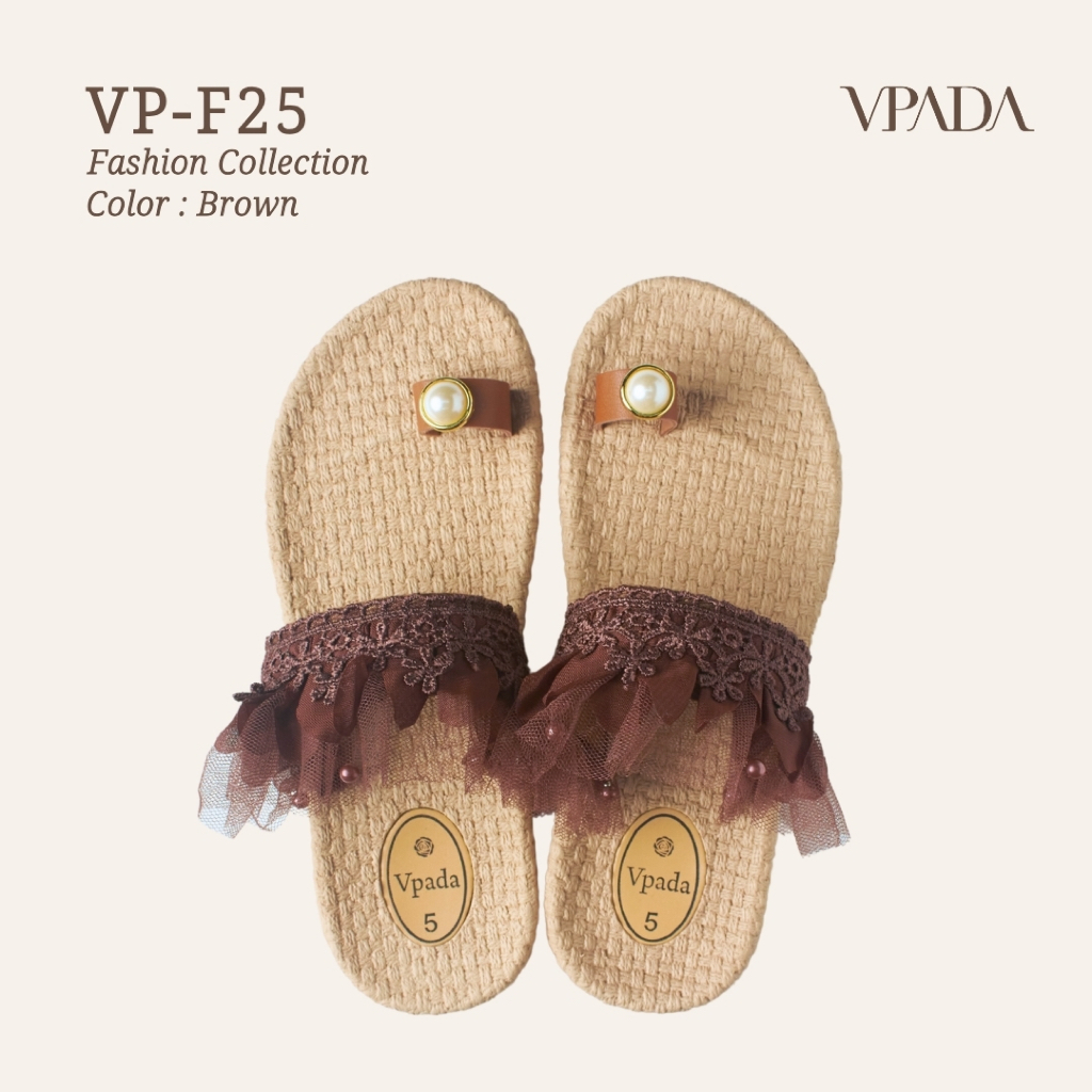 Vpada_sandals_VP-F25 Fashion Collection รองเท้าแตะชายหาดแบน รองเท้าแตะแฟชั่น