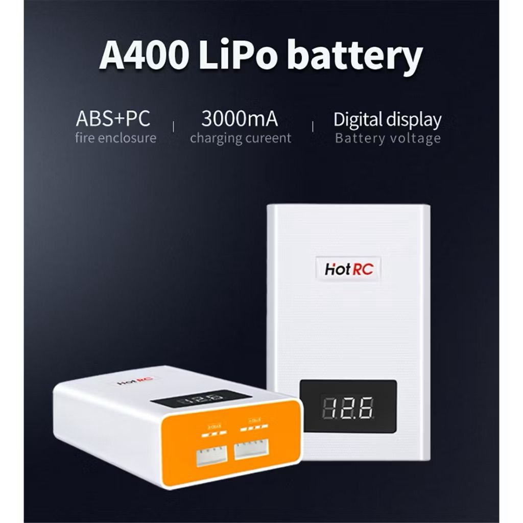 🇹🇭เครื่องชาร์จแบตลิโพ 3S 4S บาลานซ์ เสียบไฟบ้าน HOTRC A400 40W Battery Balance Charger