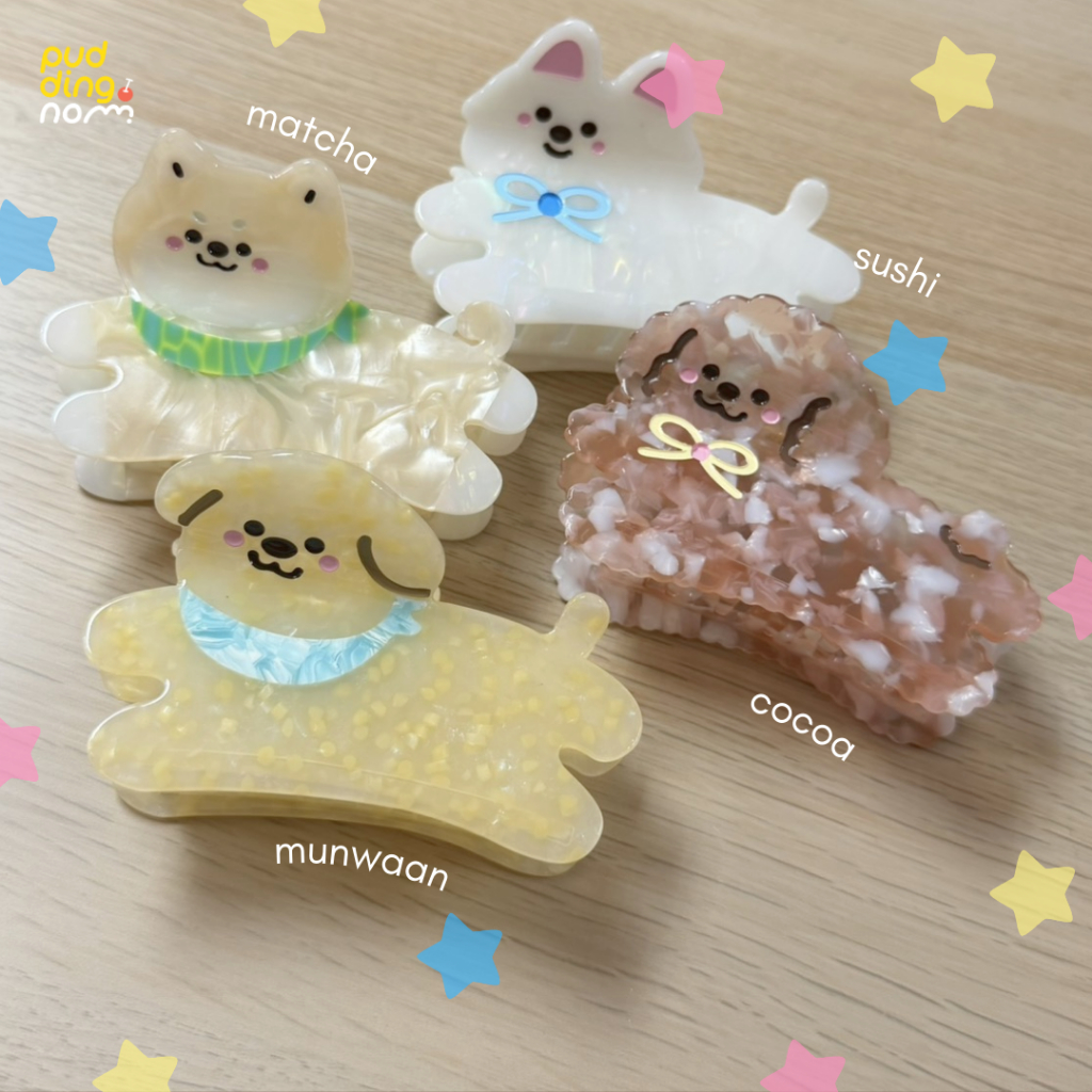 Claw Clip กิ๊บหนีบผม น้องหมา น้องแมว น้องกระต่าย🍮🌟🌸🐈 - รูปที่ 3