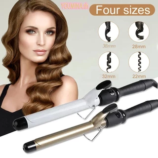 （ สินค้าพร้อมส่ง）เครื่องม้วนผม Professional Hair แกนกลม รุ่นมีจอ ลอนผม ที่ม้วนผม แกนม้วนผม ของแท้ 100%