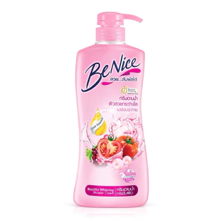 Be Nice บีไนซ์ ชาวเวอร์ Benice Shower ครีมอาบน้ำ ขวดปั๊ม450 มล. ถุงเติม สบู่เหลว 400มล.