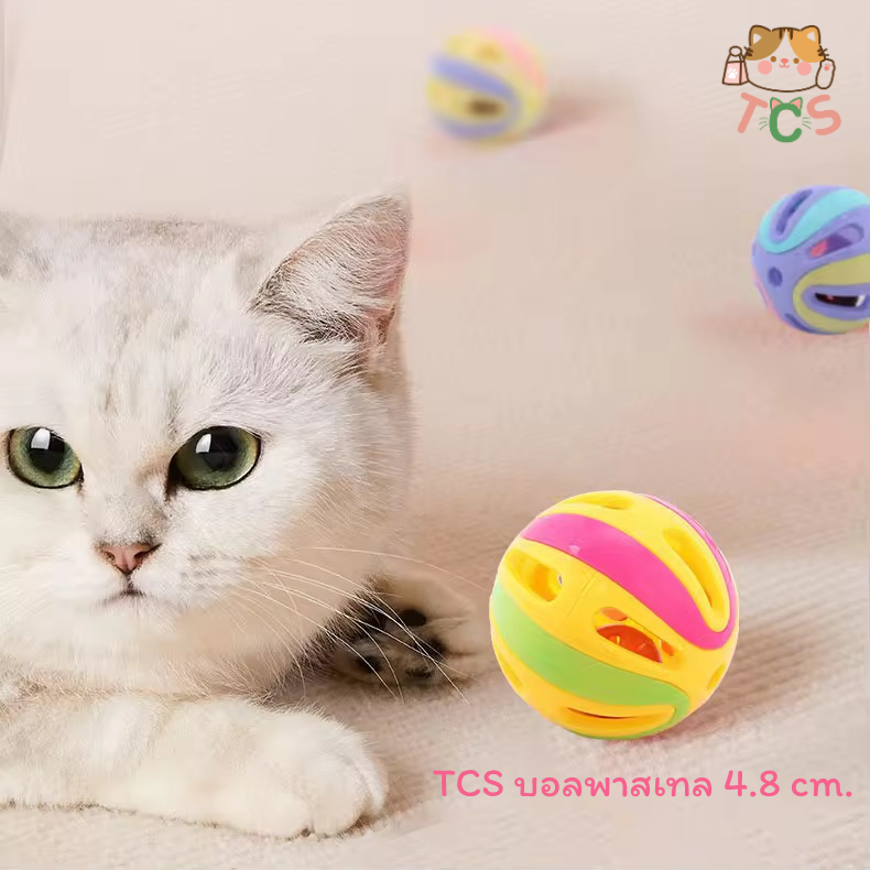 TCS บอลพาสให้เทล ขนาด 4.8 cm. คละสี