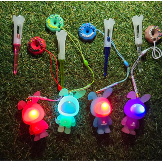 Tee ตั้งลูกกอล์ฟ ไฟกระพริบ ป้องกันTกระเด็นหาย Golf Tee hanger cartoon flashing light led.