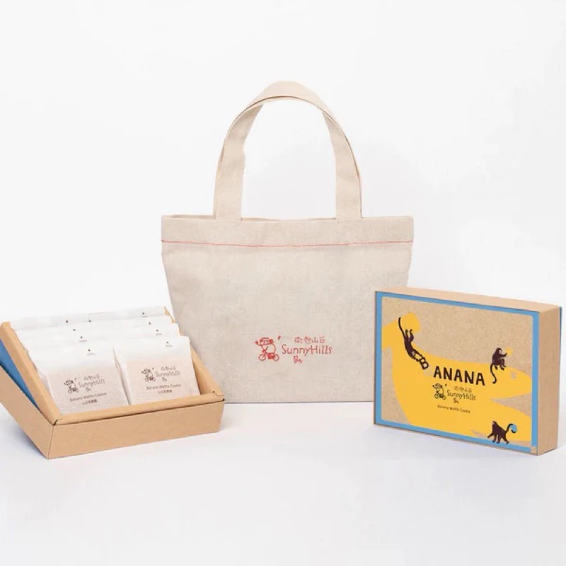 🔥พร้อมส่งจากไต้หวัน🔥: Sunny Hills Banana waffle cookie 12pcs อร่อยมากจากไต้หวัน