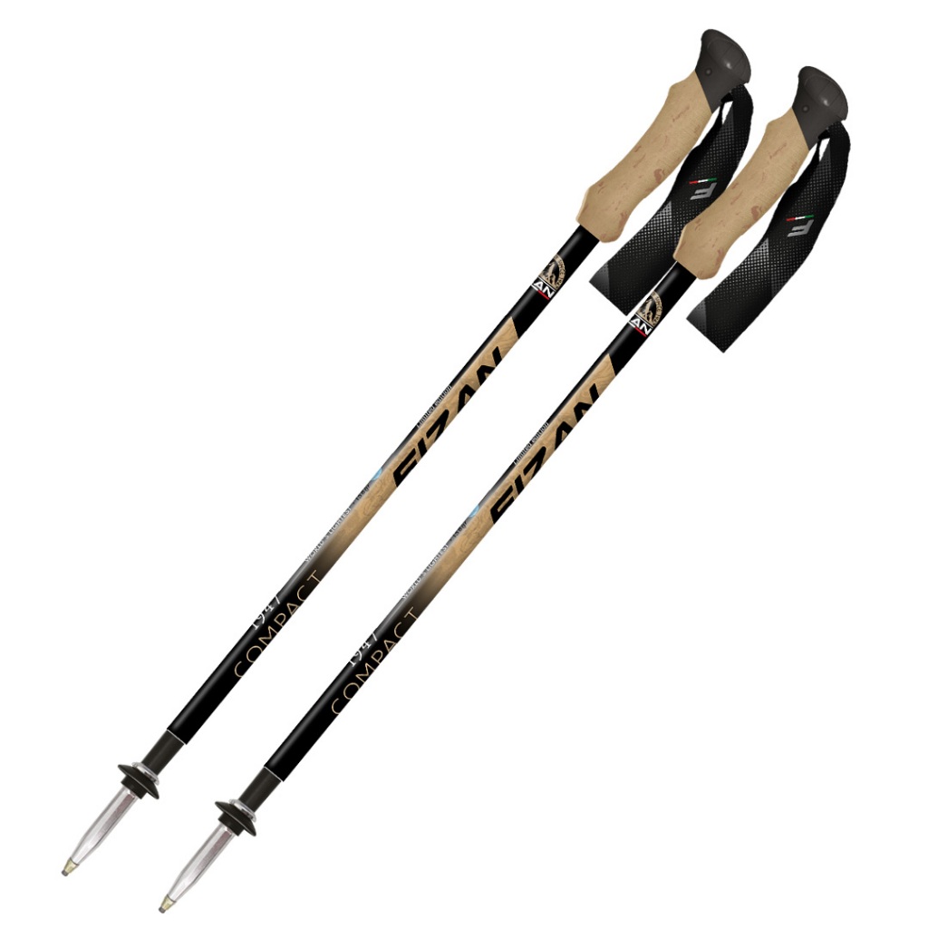 ไม้เท้าเดินป่า Fizan Compact 1947 Limited Edition ด้ามจับคอร์ก (1 คู่) หนักแค่ 158 กรัมต่อข้าง ผลิตใ