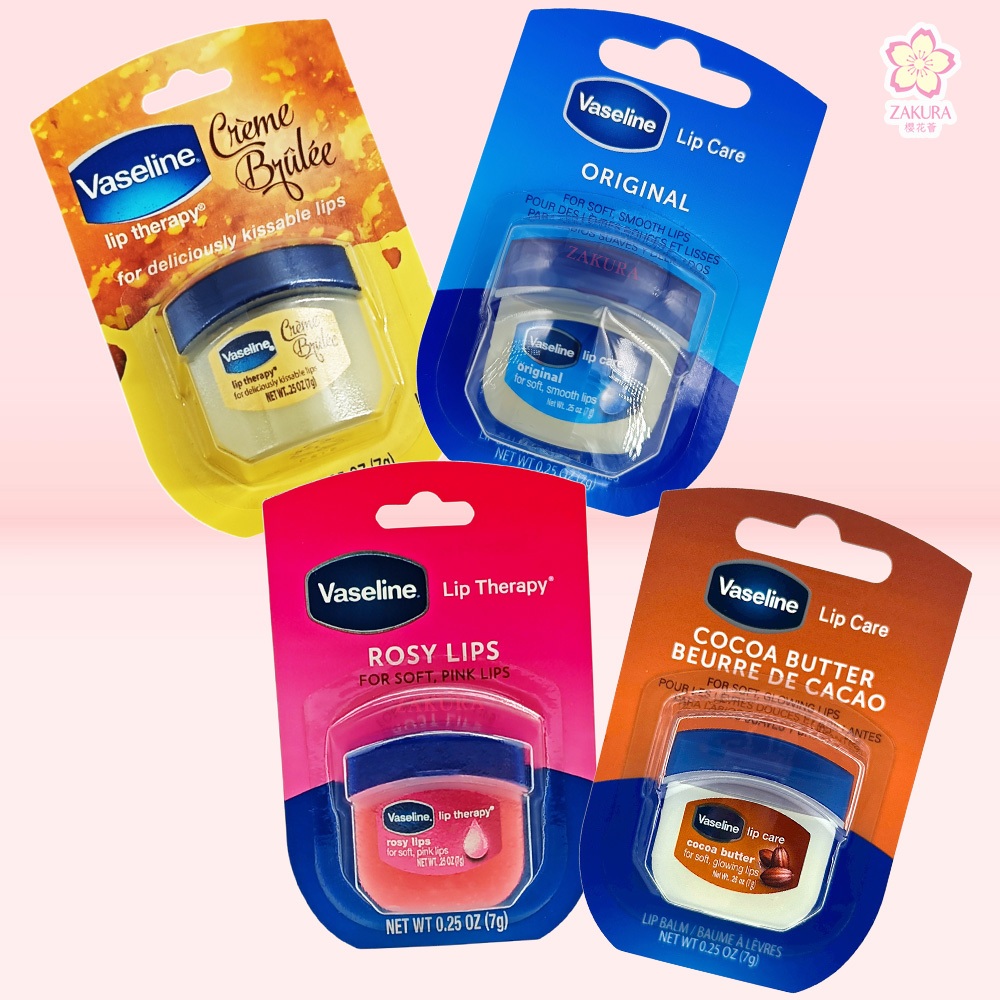Vaseline Lip Therapy 7g - Original / Creme Brulee / Rosy Lips / Cocoa Butter