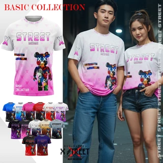 [พร้อมส่งจากไทย] namsap XStreet Teddy BearBrick ลายหมีทูโทนV.02 เสื้อยืดแฟชั่น Unisex คอกลม แขนสั้น ผ้าไมโครฯ ใส่สบาย
