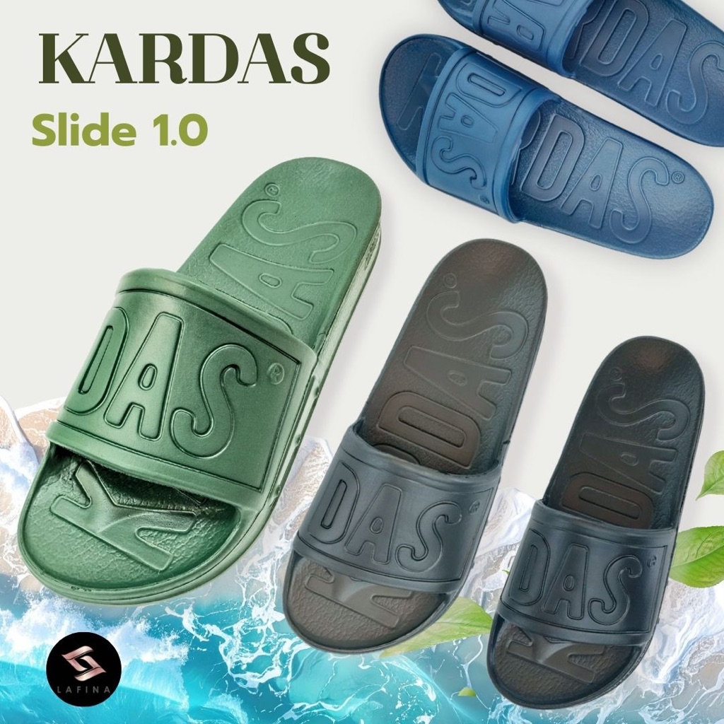 KARDAS รองเท้าแตะ แบบสวม รุ่น Slide 1.0 by Rubber Soul เบอร์ 5- 13