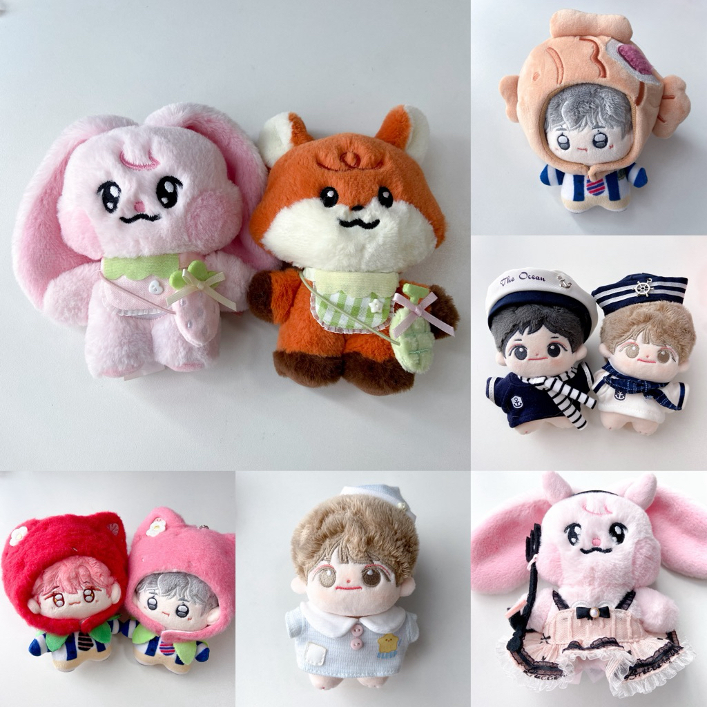 ♡ พร้อมส่ง | bunny & doll cloth ชุด เสื้อผ้า หมวก น้องกระต่าย ชุดตุ๊กตา 10 cm
