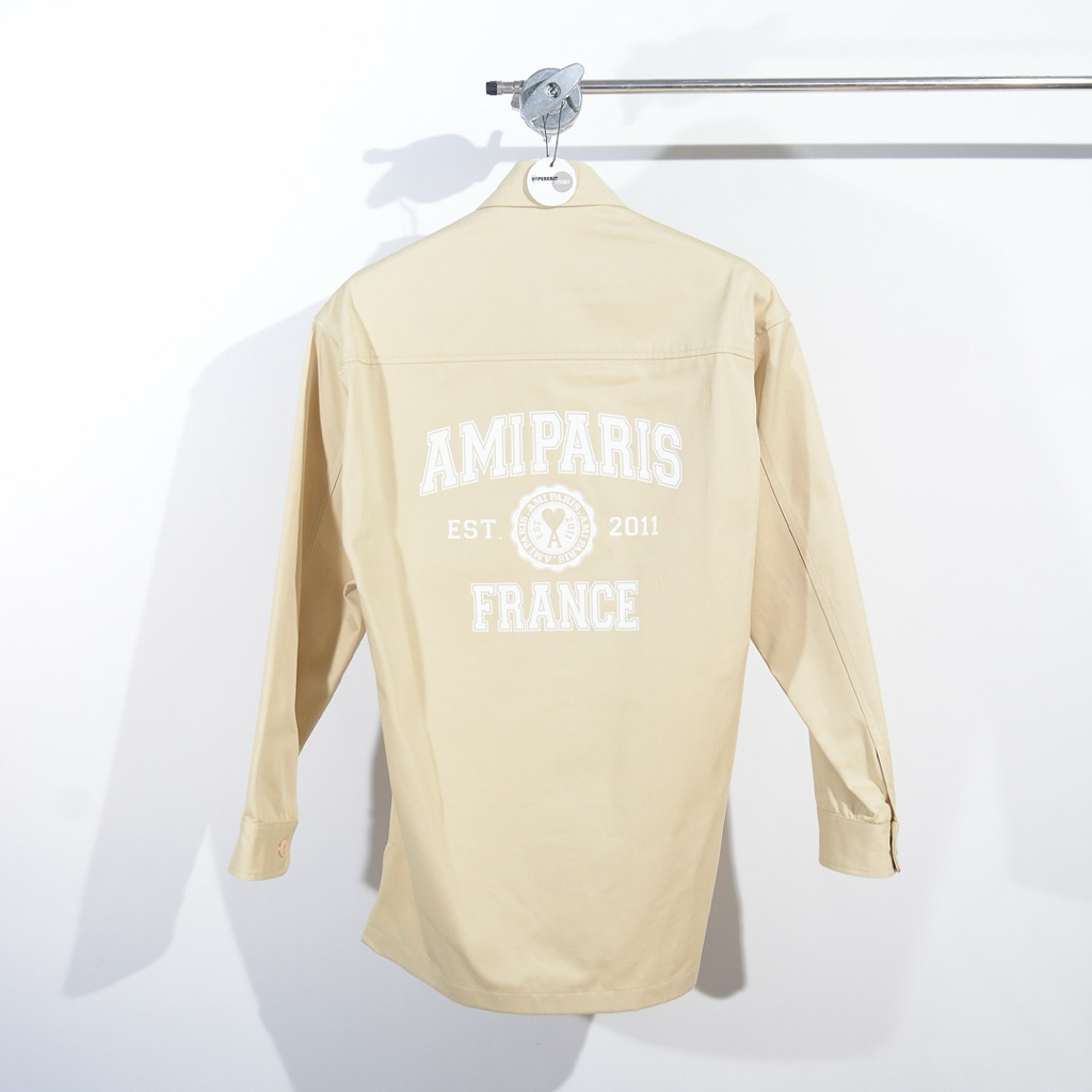 (ผ้าหนา)AMI PARIS 'Ami Paris France' shirt