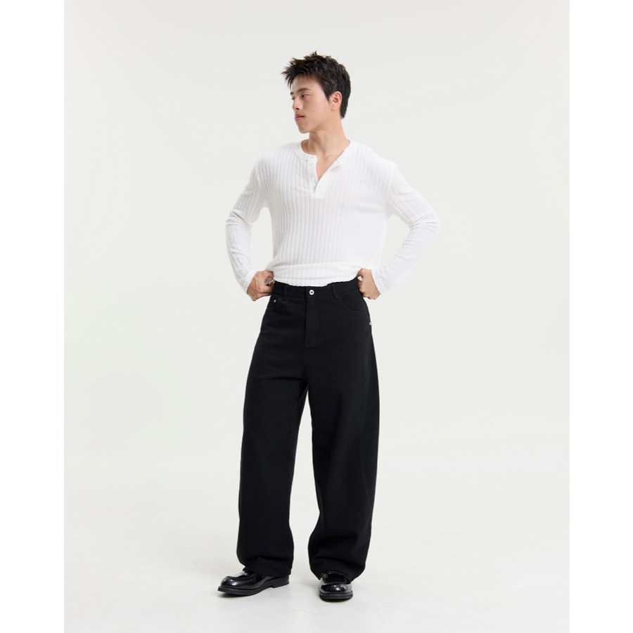 REEVE CLASSIC LINE TROUSER - กางเกงยีนส์กระบอกใหญ่