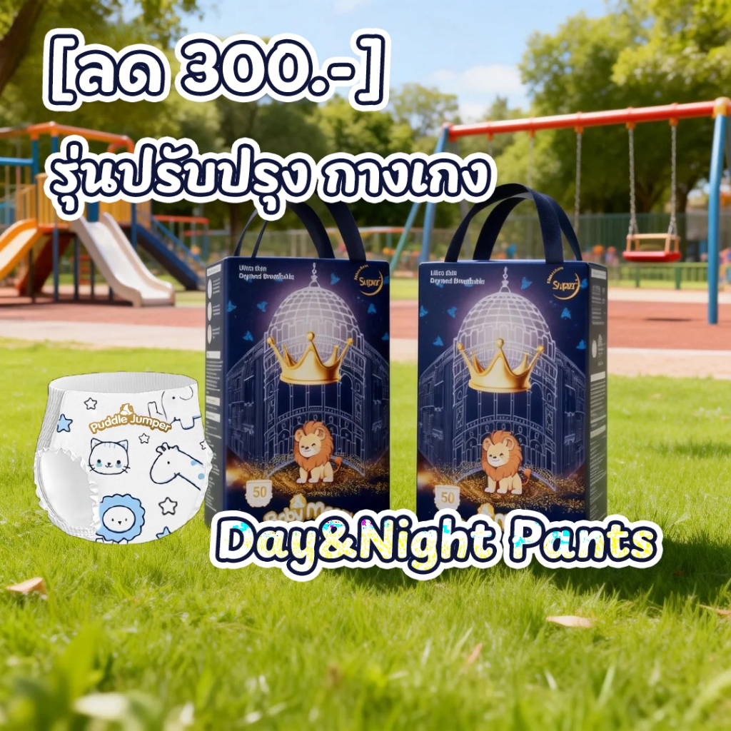 [ลด 300.-] ผ้าอ้อมสำเร็จรูป ซุปเปอร์ พรีเมี่ยม ออร์แกนิค XL ไม่เป็นผื่นก้นแดง ผ้าอ้อมสำเร็จรูปเด็ก