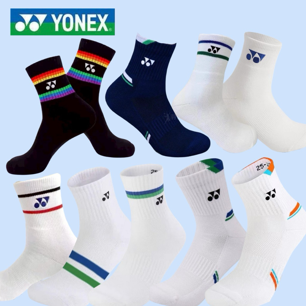 รุ่นใหม่ที่สุดผ้าดีที่สุด หนานุ่กว่าเดิมถุงเท้าYonexรุ่นใหม่แบบเหนือตาตุ่มถุงเท้าโยเน็กซ์ ส่งไว ส่งจากไทย
