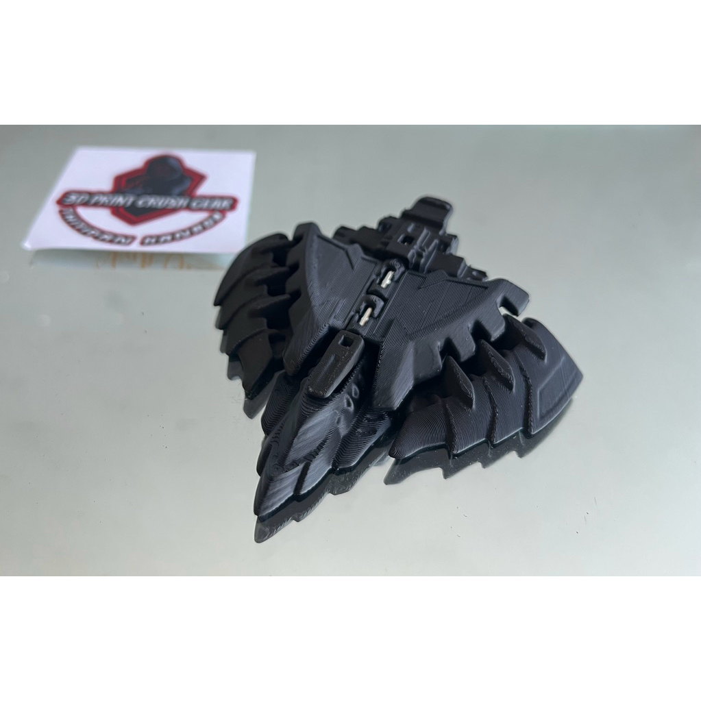 Crush gear ครัชเกียร์ 3D FDM สเกลเทียบงานแท้ น้ำหนักไม่เกินเกณฑ์แข่งขัน อาวุธหน้าหมาป่า Iron wolf 5fivestar ไจด้า