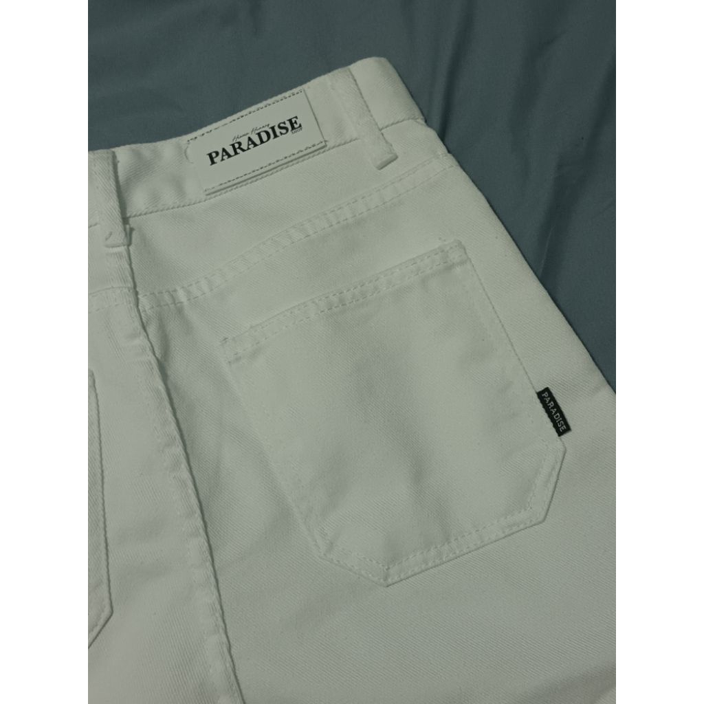 ส่งต่อ กางเกงยีนส์คาร์โก้ Paradise สีขาว Size M