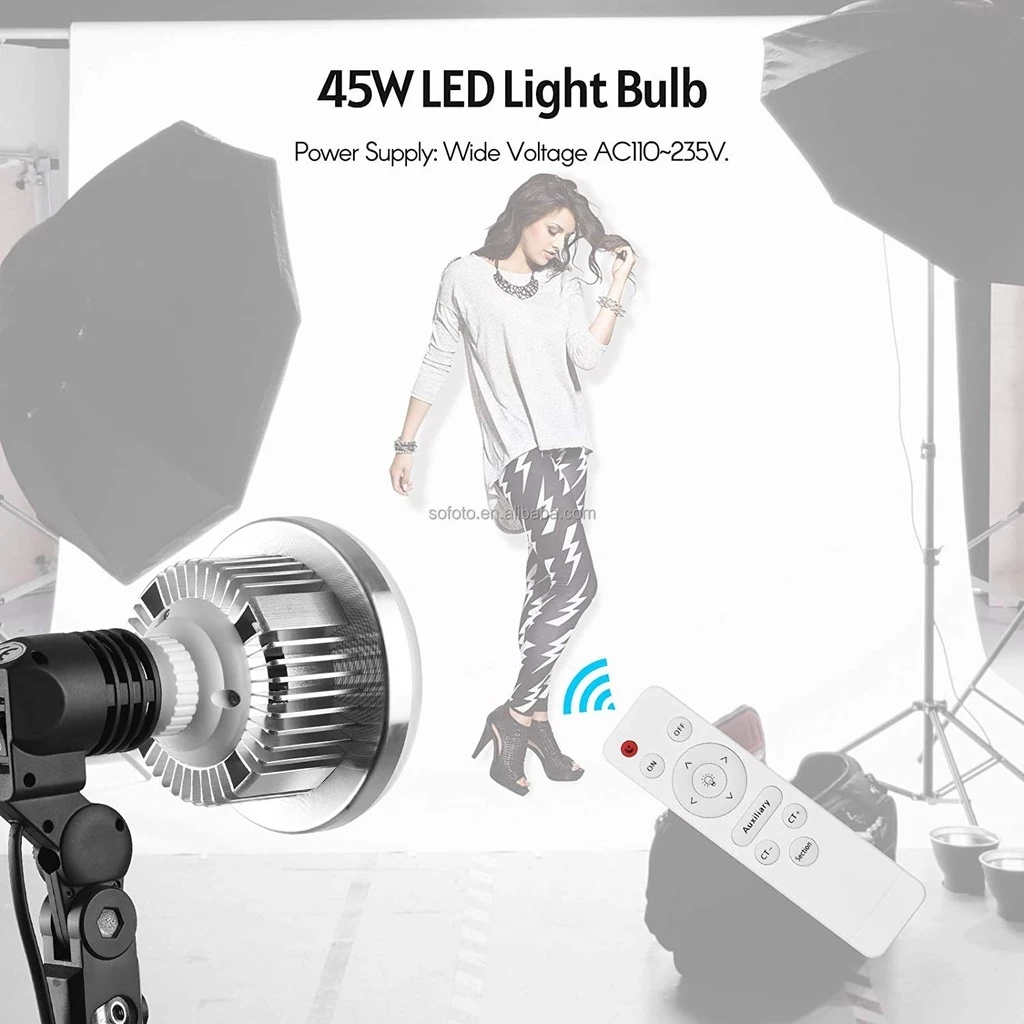 หลอดไฟ LED E27 สำหรับสตูดิโอ พร้อมรีโมท thumbnail 10
