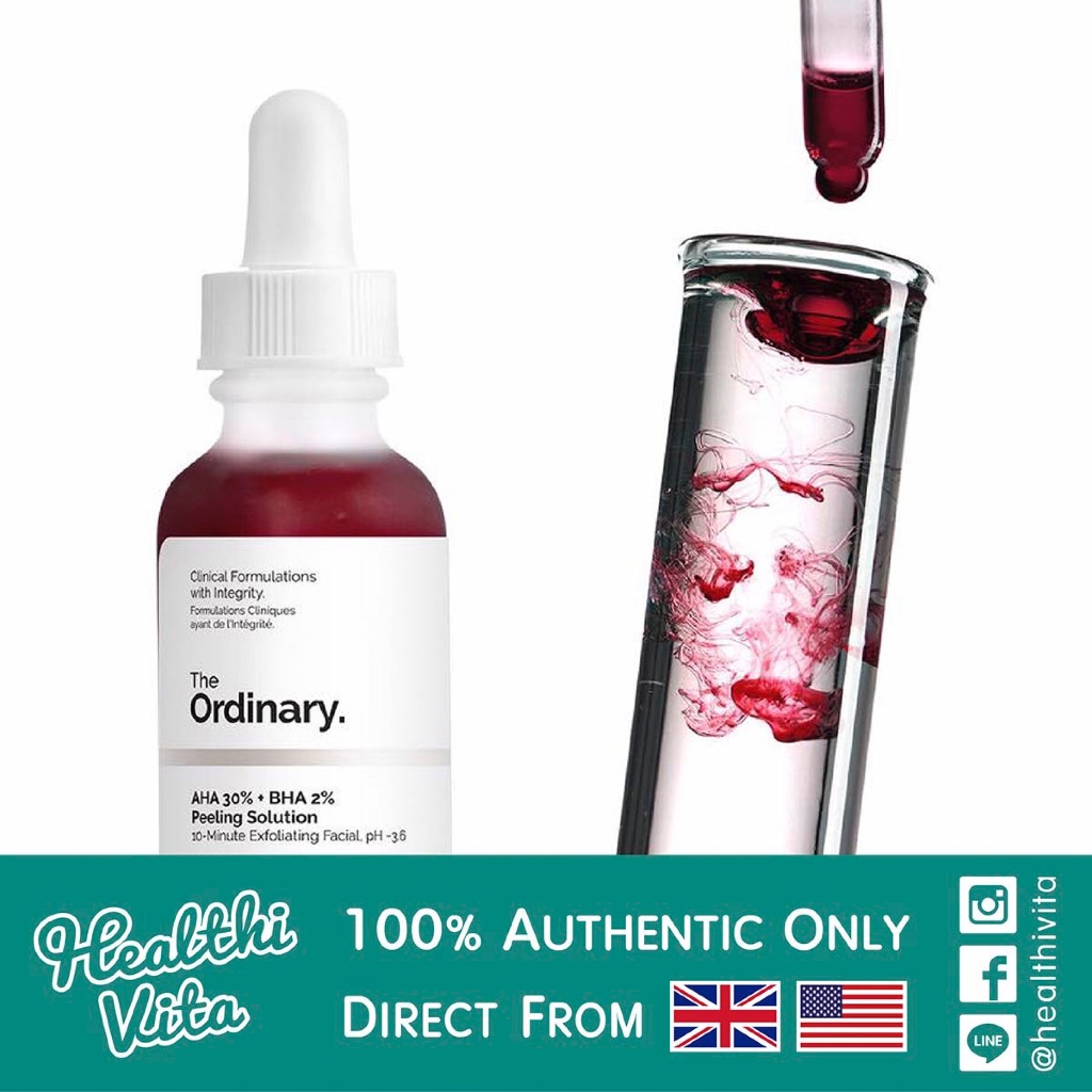 The Ordinary Aha 30% + Bha 2% Peeling Solution 30ml.