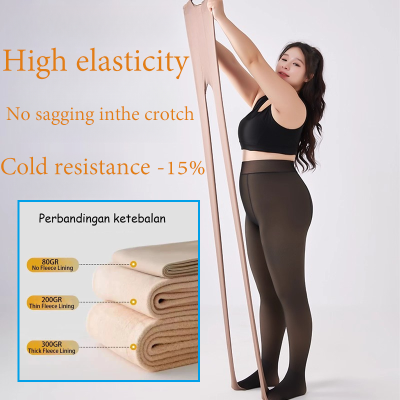 Pantyhose ถุงน่องสีเนื้อยืดหยุ่นสูง อากาศหนาวจัด -15℃ ถุงน่องแฟชั่นสำหรับฤดูหนาวที่ใช้งานได้หลากหลาย HOT
