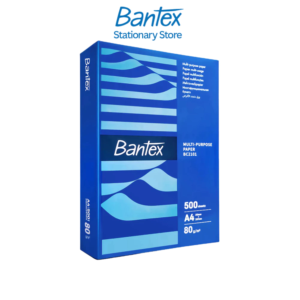 [แถมฟรี] Bantex กระดาษ กระดาษถ่ายเอกสาร A4 70แกรม 1รีม บรรจุ 500 แผ่นใน1รีม กระดาษขาว Copy Paper