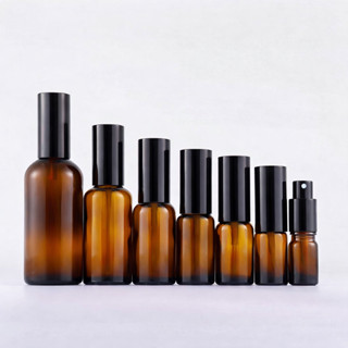 [COSS] ขวดแก้วสีชา YB18-T 5–100ml หัวปั๊มอลูมิเนียม-พลาสติก …