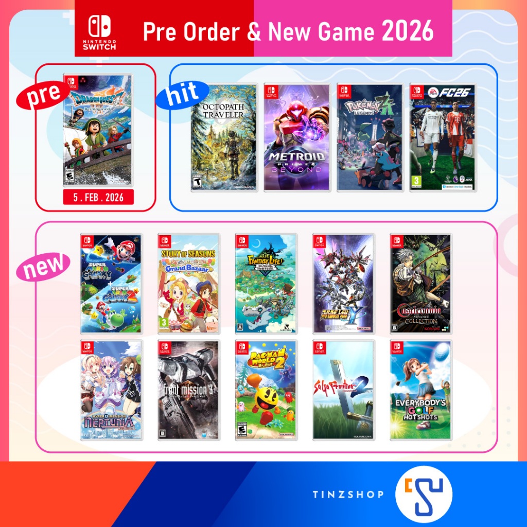 [Pre Order NS Game Set 2025] Nintendo Switch Game Pre Order 2025 > Pokemon Z-A Super Robot Wars Y FC