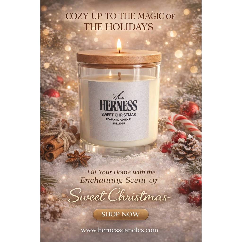 HERNESS เทียนหอม กลิ่น Sweet Christmas  ขนาด 210 ml