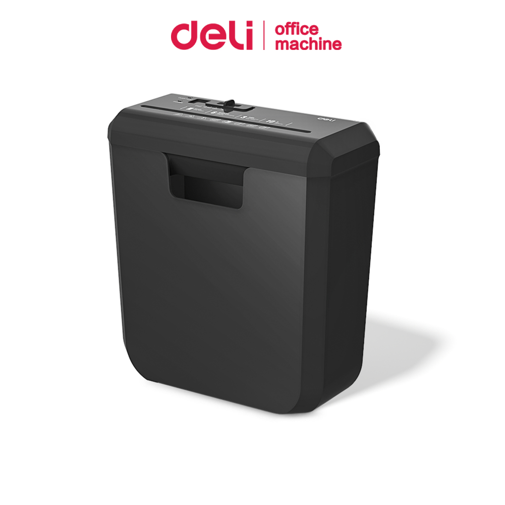 Deli เครื่องทำลายเอกสาร เครื่องย่อยกระดาษ Auto 10L ย่อยละเอียด 6mm ไม่ต้องแกะแม็ก Paper Shredder
