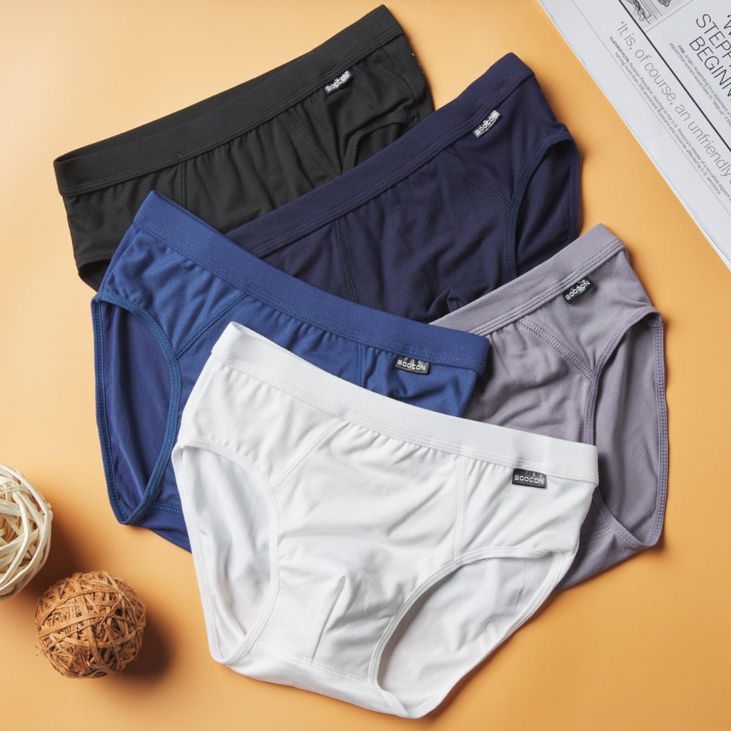 (6 ตัว)กางเกงในผู้ชาย BOOCON  กางเกงในผ้าฝ้าย ผ้านิ่มใส่สบาย ขอบไม่ระคายเคือง เนื้อผ้าระบายอากาศได้ดี
