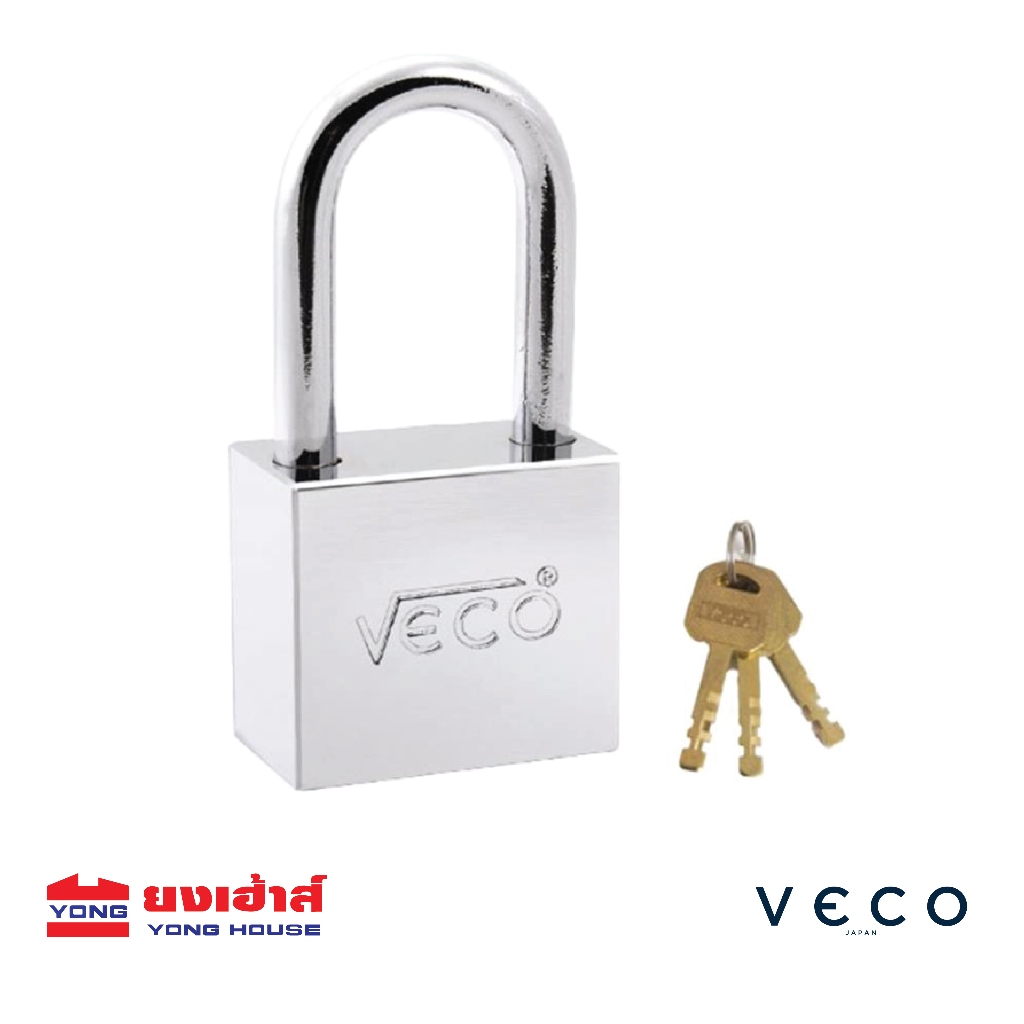 VECO กุญแจคล้องเหล็ก คอสั้น 50 มม. รุ่น PDS50 กุญแจคล้อง