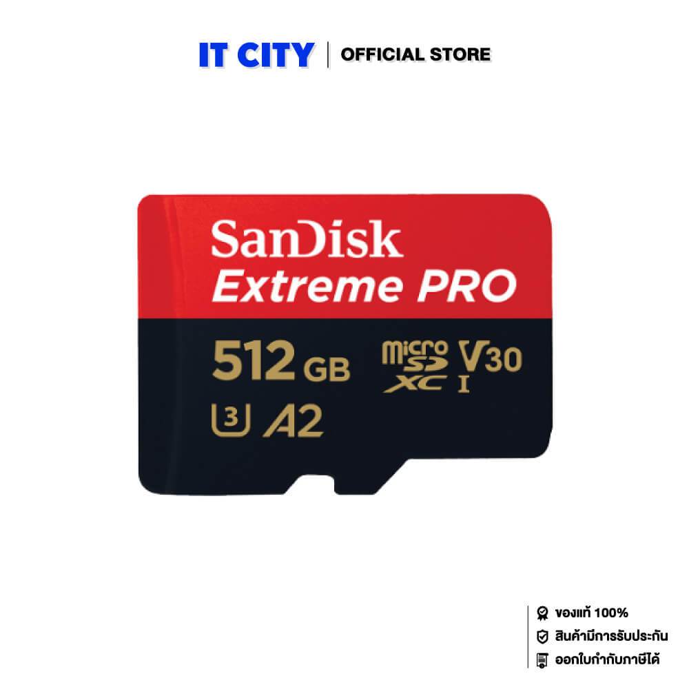SanDisk Extreme Pro microSDXC, SQXCD 512GB, V30, U3, C10, A2, UHS-I, 200MB/s R, 140MB/s W ME6-000959