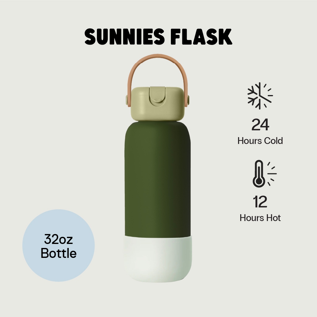 Sunnies Flask 32oz Bottle (Ready Made กระบอกน้ำขนาด 32 ออนซ์)