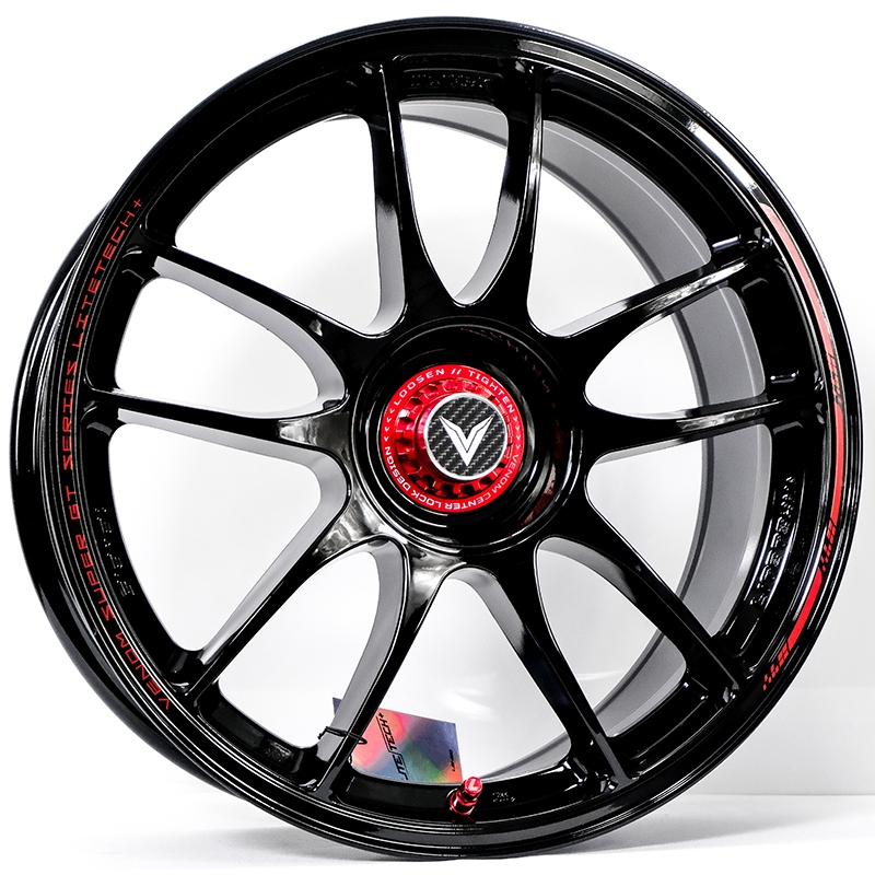 ล้อแม็ก Lenso VNK Venom Litetech+ FlowForming ขอบ15นิ้ว กว้าง7นิ้ว 4รู100 Offset35 สีดำเงา