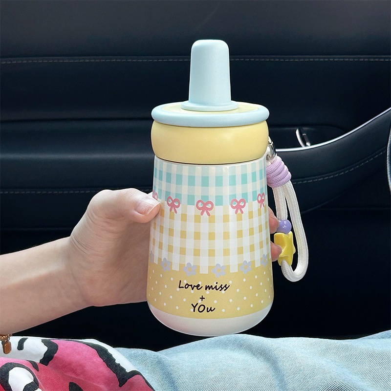 (พร้อมส่ง🎀) Themos cup stainless steel 316 แก้วน้ำเก็บอุณหภูมิ ลายน่ารักมาก