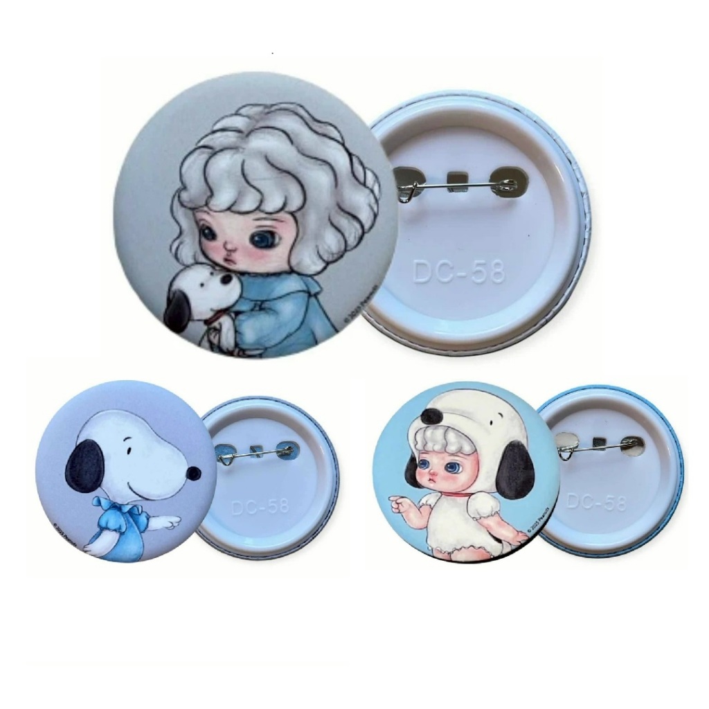 พร้อมส่ง🌟Mackcha Pin เข็มกลัด Mackcha Snoopy How Do You Do, Snoopy? 75 Years