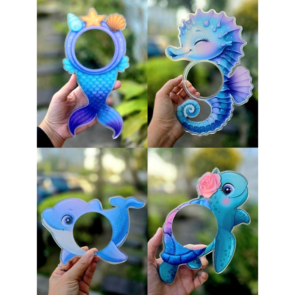 เคสตะแกรงร่อนผงมัทฉะ Ocean Friends Collection