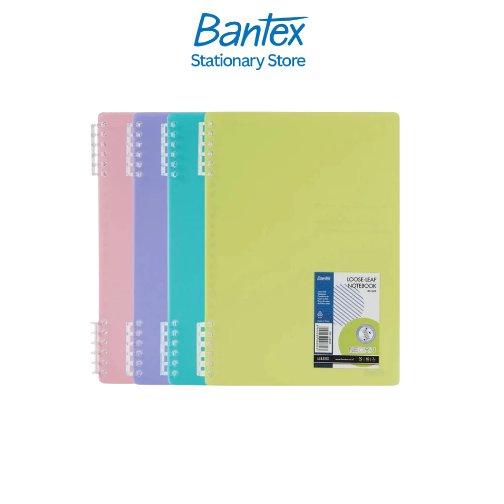 Bantex สมุดบันทึกแบบมีห่วง ขนาดA5 70แผ่น สีพาสเทล ใช้งานง่าย พกพาสะดวก สำหรับจดบันทึก Notebook