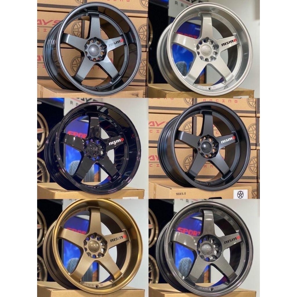 ล้อซิ่งNISMO ขอบ18 กว้าง9.5. ET12  5รู/114.3 (งานKAYS)🏁