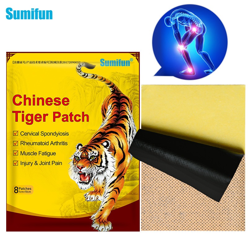 Sumifun Chinese Tiger Analgesic Patch Knee Joint Back Muscle Pain Relief Plaster Body Health Care