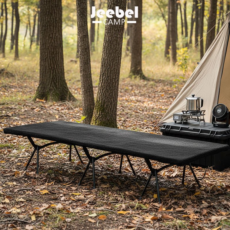 ผ้าปูเตียงแคมป์ขนแกะ Jeebel camp เตียงสนาม เตียงแคมป์ นุ่ม อบอุ่น กันชื้น เบา พับเก็บได้